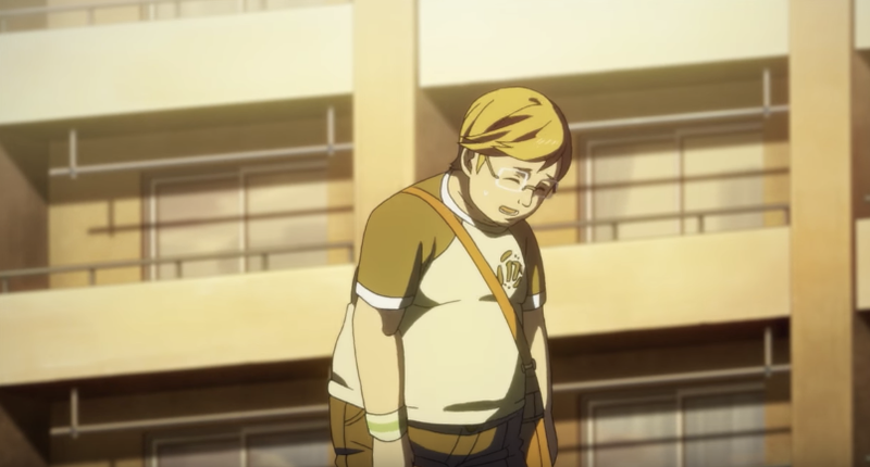 Here, Prompto is breathing heavily after running.